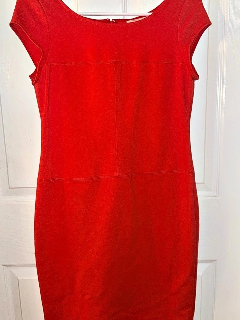 Banana Republic Cap Sleeve Ponte Sheath Dress Red Size 2